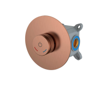 Смеситель для душа Boheme Tech встраиваемый нажимной на 1 потребитель copper brushed 154-4-CB