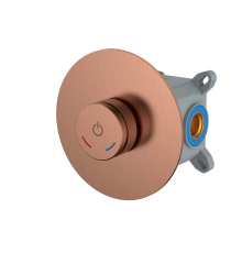 Смеситель для душа Boheme Tech встраиваемый нажимной на 1 потребитель copper brushed 154-4-CB
