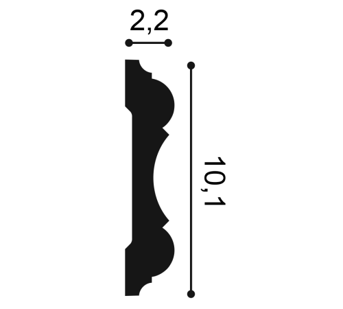 Молдинг Orac Decor New Classics Manoir P8040