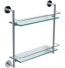 Полка стеклянная двойная Allen Brau Priority хром 6.31015-00