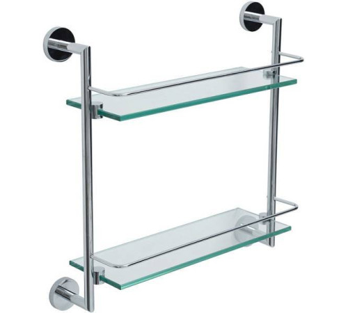 Полка стеклянная двойная Allen Brau Priority хром 6.31015-00