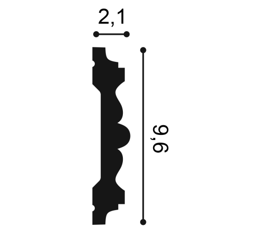 Молдинг Orac Decor New Classics Noblesse P9020