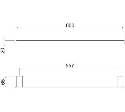 Полотенцедержатель Allen Brau Infinity черный 6.21011-31