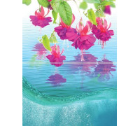 Панно Муза-Керамика Ocean flowers P2-1 из 2-х плиток 30х40 см P2-1D240
