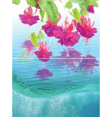 Панно Муза-Керамика Ocean flowers P2-1 из 2-х плиток 30х40 см P2-1D240