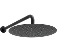 Верхний душ Allen Brau Priority 30 см с настенным держателем 42.5 см черный матовый 5.31A17-31
