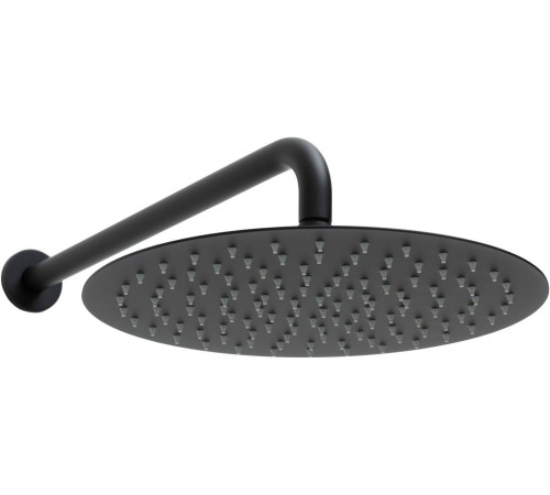 Верхний душ Allen Brau Priority 30 см с настенным держателем 42.5 см черный матовый 5.31A17-31