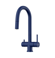 Смеситель для кухни Omoikiri Akita-S-IB с выдвижным изливом и подключением фильтра Indigo Blue 4994438