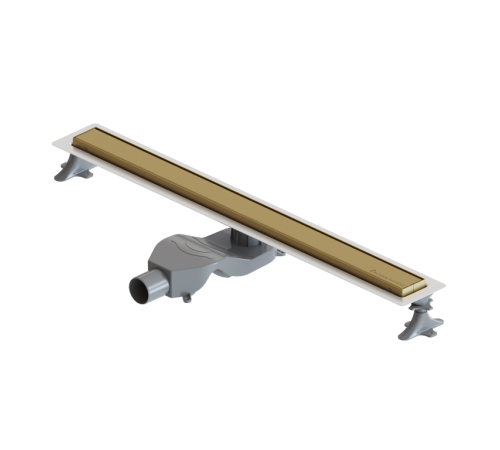 Душевой лоток Boheme Premium Linear 80 см матовое золото 982-80-MG