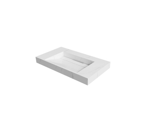 Раковина мебельная Armadi Art Flat 81х45.2х8 см прямоугольная белая 859-080-CLCT