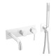 Смеситель на борт ванны Boheme Uno на 4 отверстия с ручным душем matt white 464-3-MW