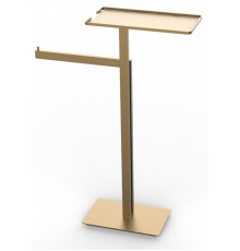 Стойка напольная с полкой и полотенцедержателем Boheme Venturo золото матовое 10952-MG