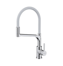 Смеситель для кухни Omoikiri Sinto 2 Plus-BN-WH с выдвижным изливом и подключением фильтра 4994468