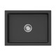 Кухонная мойка Omoikiri Mikura 61-BL Natceramic 61x46 см черная 4997069