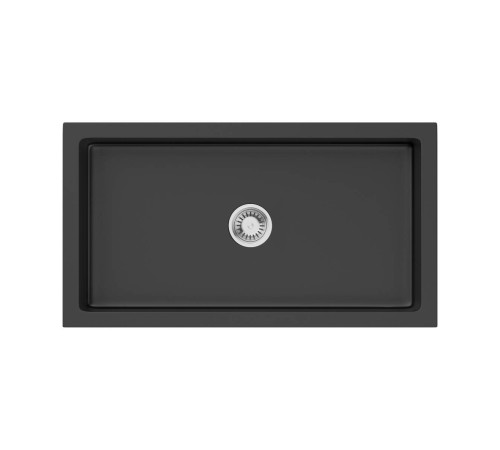 Кухонная мойка Omoikiri Mikura 83-BL Natceramic 84x46 см черный 4997081