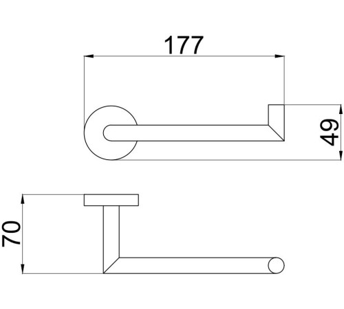 Держатель туалетной бумаги Allen Brau Priority подвесной открытый графит брашированный 6.31007-MG