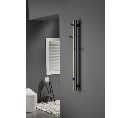 Полотенцесушитель электрический Boheme Oak 20.1х150 см нижнее подключение gun metal 724-GM