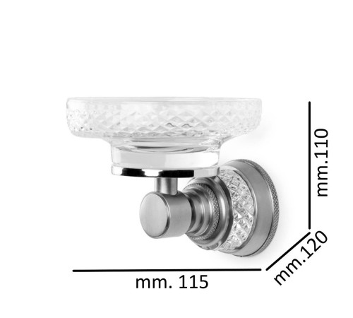Мыльница настенная Boheme Aura хром 10243-CR