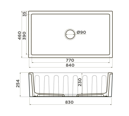 Кухонная мойка Omoikiri Mikura 83-PE Natceramic 84x46 см pebble 4997084