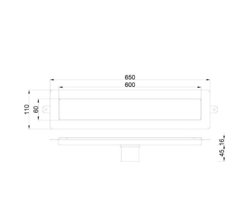 Душевой лоток Boheme Premium Linear 60 см золото 982-60-G