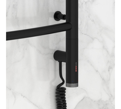 Полотенцесушитель электрический Сунержа Галант 3.0 632x724 мм правый матовый черный 31-5801-6060