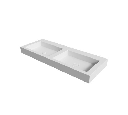 Раковина подвесная Armadi Art Flat 120.4х45.2х10 см белая 888-120