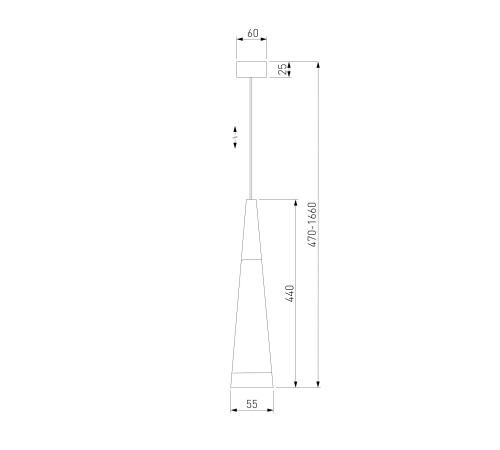 Подвесной светодиодный светильник DLR038 7+1W 4200K белый матовый