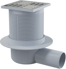 Трап для душа AlcaPlast 105x105/50 мм прямой выпуск решетка нержавеющая сталь APV31