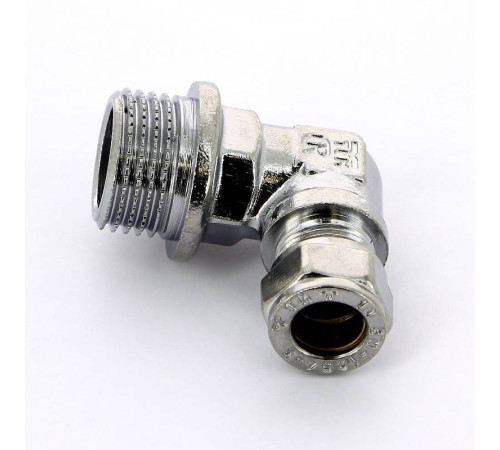 Угол обжимной хромированный Tiemme 10х1/2 наружная резьба 1130049