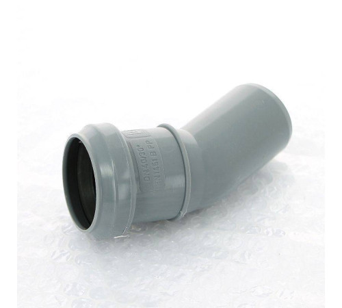 Отвод канализационный Sinikon Certus 40 мм 30° 504015CR