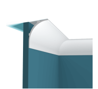 Карниз потолочный Perfect Plus P149 из ударопрочного полимера 2000x130x130 мм P149