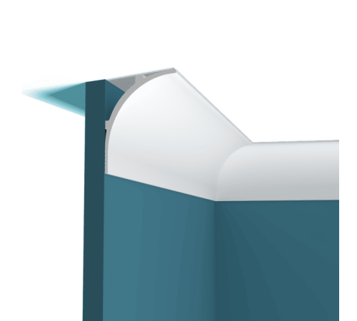 Карниз потолочный Perfect Plus P149 из ударопрочного полимера 2000x130x130 мм P149