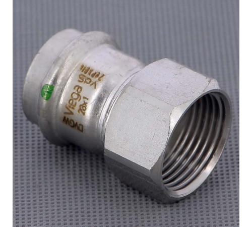 Муфта переходная пресс-В Viega Sanpress Inox нержавеющая сталь 28x1 436650