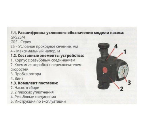 Насос циркуляционный PUMPMAN GRS 20/6-130 с гайками GRS 20/6-130