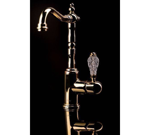 Смеситель для душа Boheme Vogue Crystal золото глянцевое 214-CRST