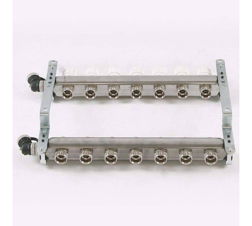 Коллекторная группа из нержавеющей стали Uni-Fitt 315S с регулировочными и термостатическими вентилями 1 x 3/4 EK 7 выходов 451I4307