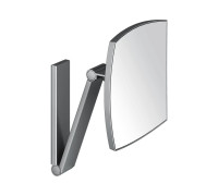 Косметическое зеркало Keuco iLook move настенное черный шлифованный хром 17613 130000