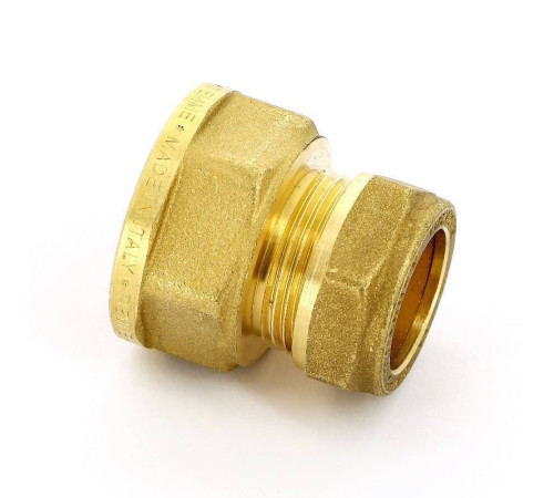 Муфта обжимная Tiemme 1100 22 мм х 1 ВР латунная 1100039