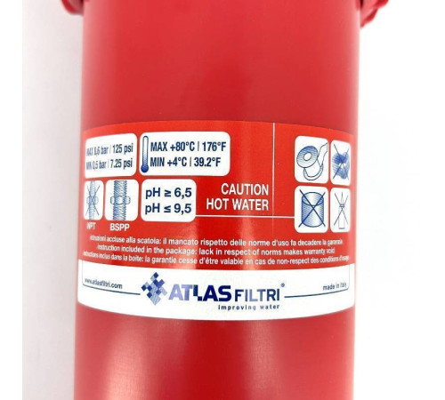 Колба фильтра Atlas Filtri Senior Plus HOT 10 1 3P BFP SX AB RA111P718