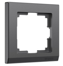 Рамка из поликарбоната на 1 пост Stark графит матовый W0011864