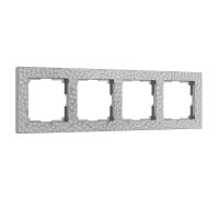 Рамка из поликарбоната на 4 поста Hammer серебряный W0042406
