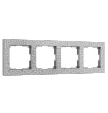 Рамка из поликарбоната на 4 поста Hammer серебряный W0042406
