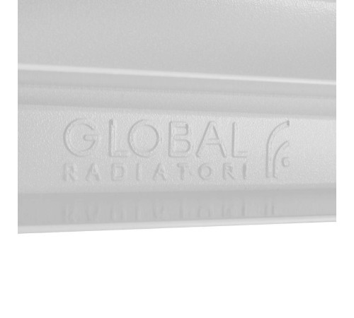 Радиатор алюминиевый Global ISEO 500 8 секций боковое подключение RAL 9010 IS05001008