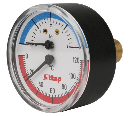Термоманометр Itap 485 осевое подключение 1/2 25259