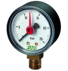 Манометр радиальный FAR 1/4 0-25 бар 50 мм FA 2501 R25