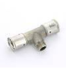 Тройник пресс Henco латунный 26x3/4x26 НР 14P-260526