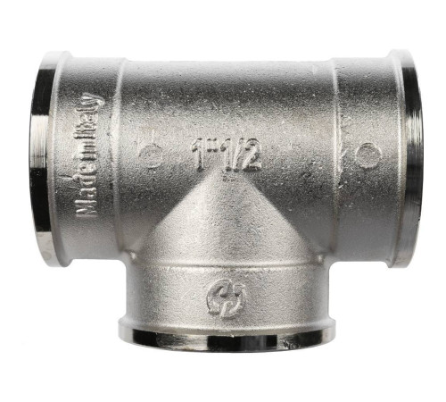 Тройник латунный никелированный STOUT ВВ 1 1/2 SFT-0020-000112