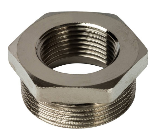 Футорка никелированная STOUT 1 1/2x1 SFT-0029-001121