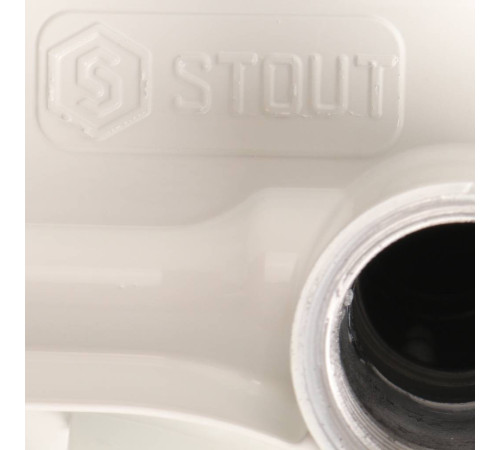 Радиатор биметаллический STOUT Space 500 9 секций боковое подключение RAL 9016 SRB-0310-050009
