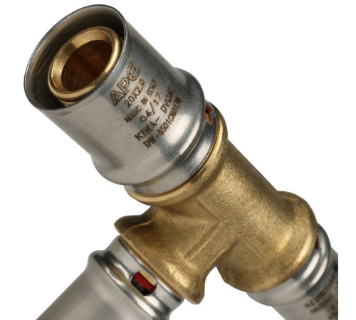 Тройник переходной STOUT 20x16x16 мм пресс для металлопластиковых труб SFP-0005-201616